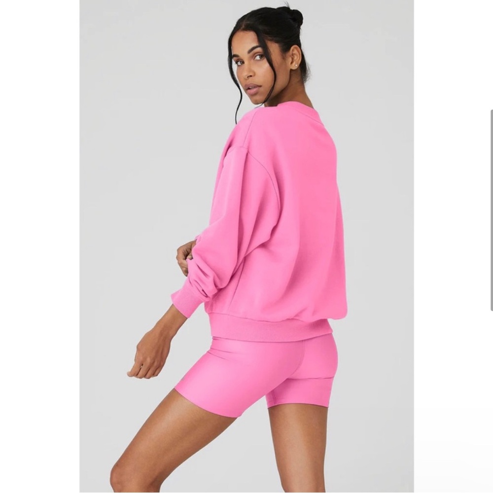 NWT Alo accolade crewneck pullover paradise pink - Picture 2 of 4